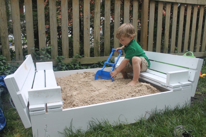 Sandbox with buildin Seats Plans digital format Etsy España