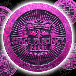 POGS 1995 Full Set of 6 SPACE PRECINCT Kinis Slammers Pink - Visit Pog Shop