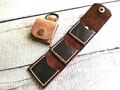 Guitar Pick keychain, Pick Case, Leather Pick Holder, Gift for guitarist, Distressed Leather, Musician Gift, Pick key chain, Hand stitched product logo