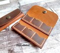 Guitar Pick Holder, 6 - 9 slots, Personalized Leather Guitar Pick Case, Distressed Leather, Pick Wallet, Gift for guitarist, Hand Stitched product logo