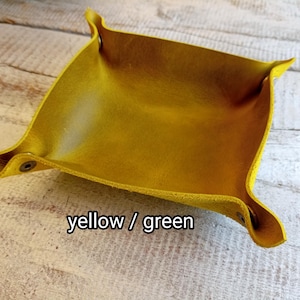 Yellow tobacco tray.