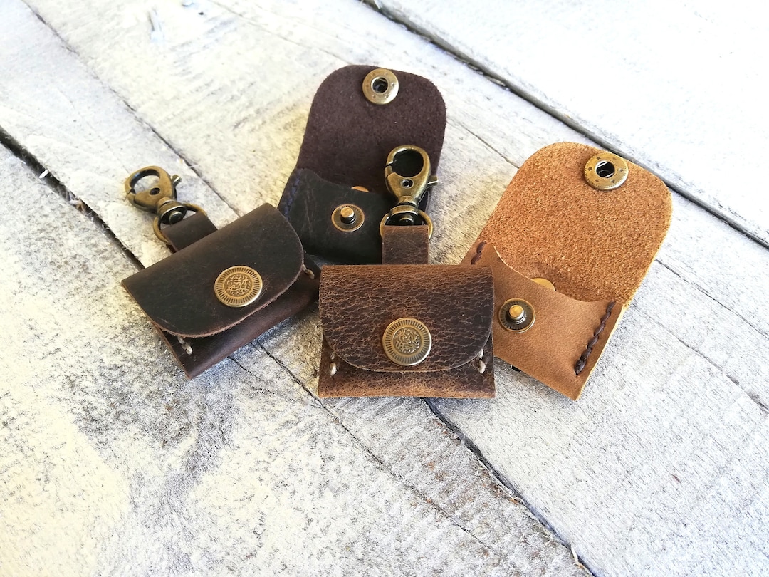 Leather Guitar Pick Keychain U2013 -MN