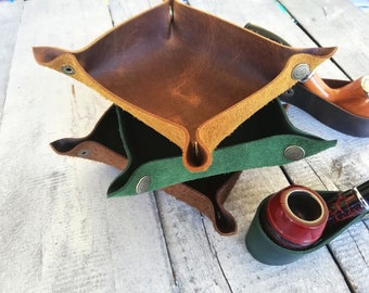 pipe tobacco tray Tobacco Tray and Pipe Stand, Personalized, Crazy Horse Leather, Roll Tray,  Gift for Pipe Smokers, Pipe Rest, Foldable Tobacco Tray