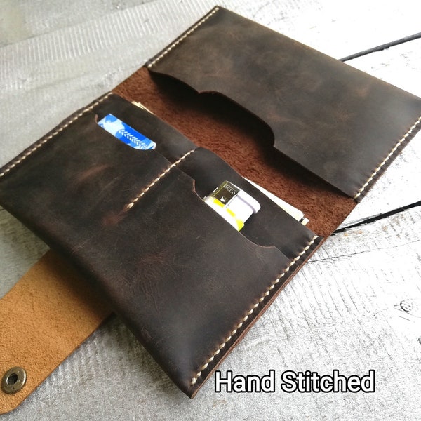 Tobacco Pouch Personalized Tobacco Purse Distressed Leather Roll Up Case Leather Pouch Tabakbeutel Handmade Tobacco Case Hand stitched