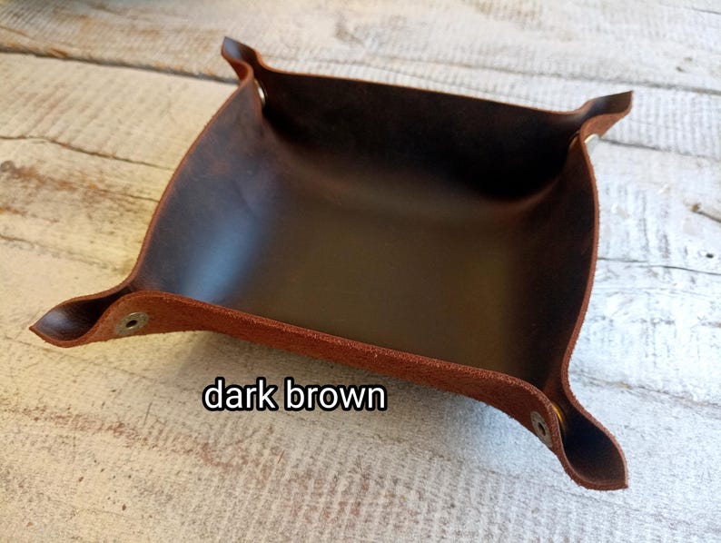 Dark brown tobacco tray.