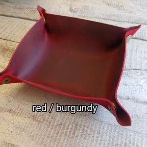 Red tobacco tray.