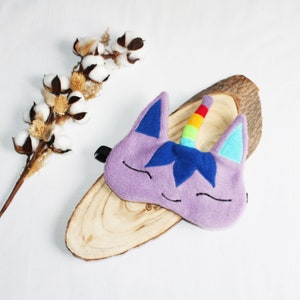 Sleep mask, sleeping goggles unicorn purple rainbow unicorn women children travel accessories travel accessory spa mask blindfold