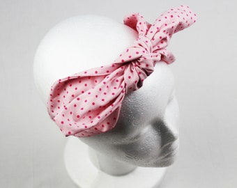Headband knotted headband made of cotton fabrics woven fabric