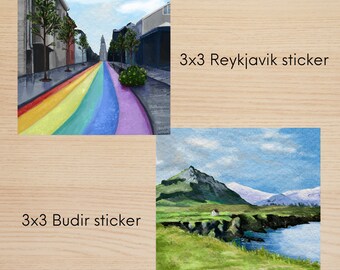 Iceland Stickers | Budir & Reykjavik