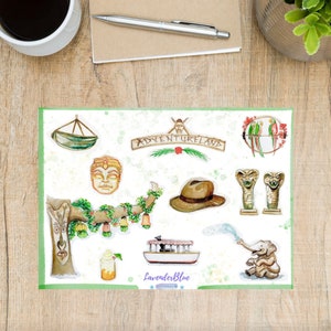 Adventureland Disneyland Sticker Sheet