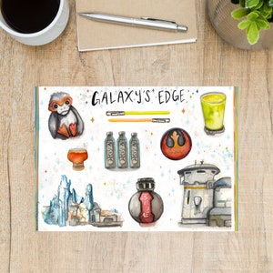 Galaxy&#39;s Edge Stickers -- Disneyland stickers, star wars stickers