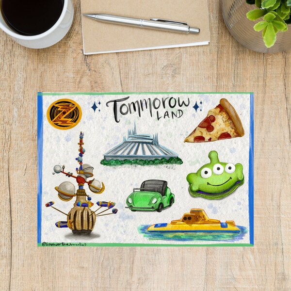 Tomorrowland stickers | Disneyland Sticker Collection