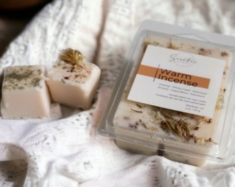 Handmade Patchouli Incense Soy Wax Melts, Herbal Scented Wax Tarts