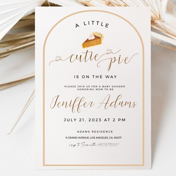 Little Cutie Baby Shower Invitation Etsy