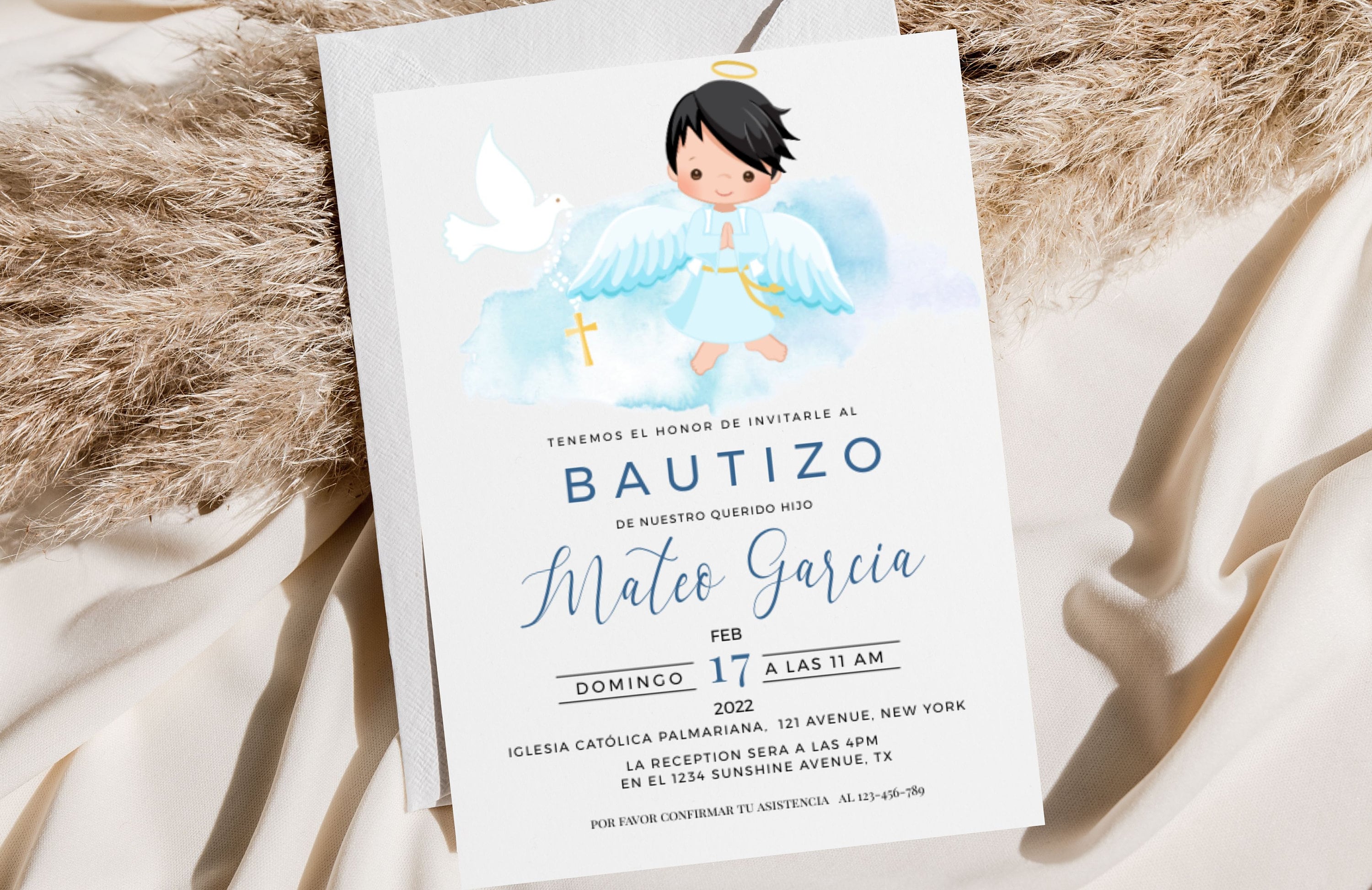 Invitaciones De Bautizo Niño, Invitaciones De Bautizo, Invitaciones De Bautizo Niño En Español