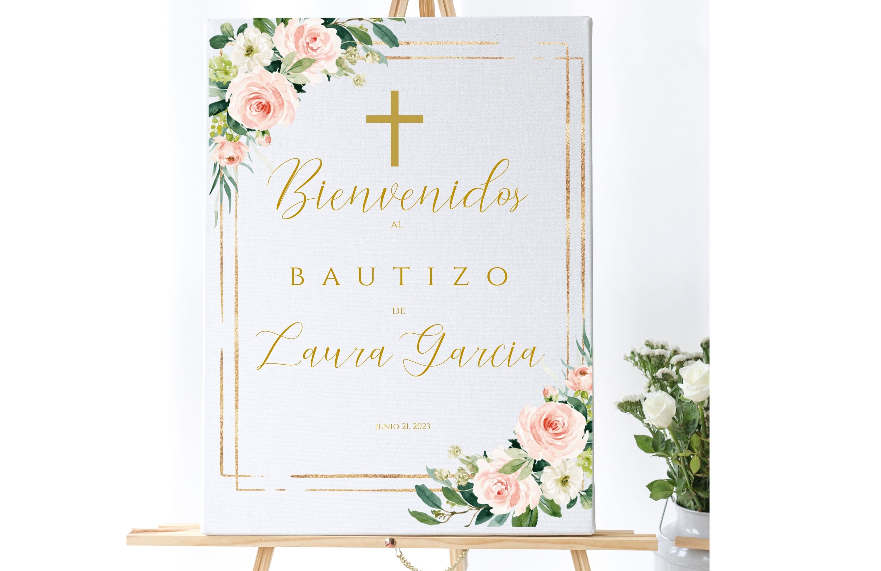 Letrero Mi Bautizo Para Imprimir Bienvenidos Bautizos - Etsy UK