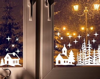 Adesivi Decorativi Fiocchi Di Neve Per Vetri - 88 Fiocchi E 22 Puntini, Perfetti Per Natale - 4