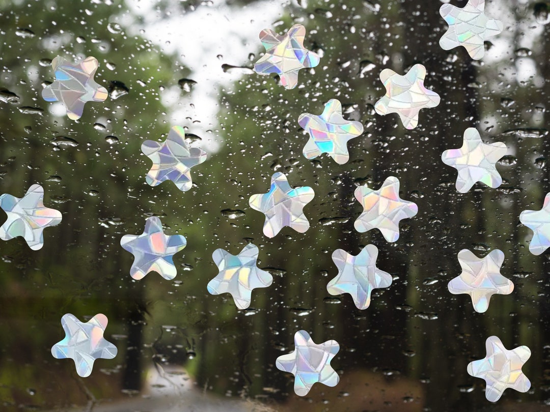 Star Suncatcher Stickers: Rainbow Window Clings, Holiday Decor (set of ...