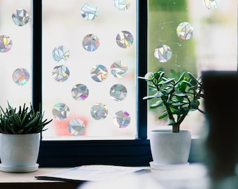 Rainbow Maker Window Cling: Circle Suncatcher Decal