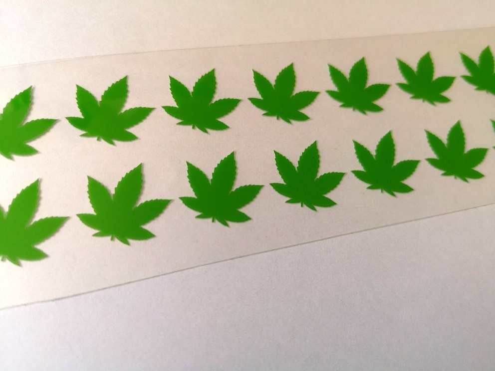 15 marijuana leaves iron ons pot leaf heat transfer patch Etsy
