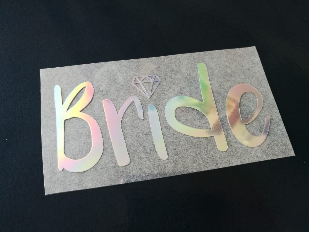 bride iron on decal, bride to be heat transfer patch, glitter engagement party shirt, iron on appliques, engagement gift, bachelorette patch