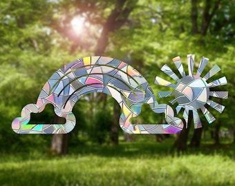 Rainbow Sun Suncatcher: Rainbow Maker Window Decal