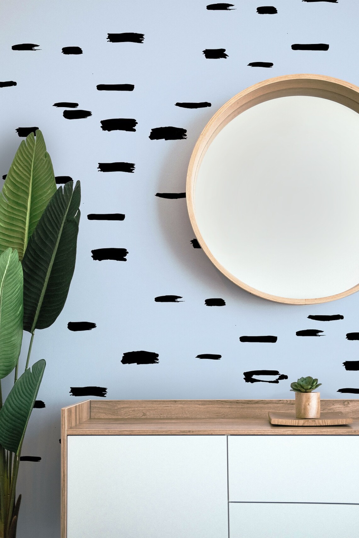 Paint brush strokes pattern wall decals paint stroke wall Etsy