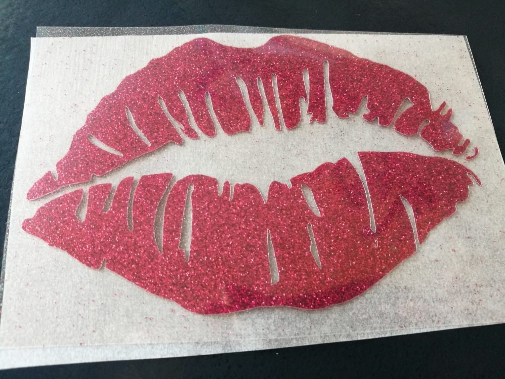 Lips Iron on Decal Kiss Heat Transfer Patch Lips Shirt Iron Etsy UK