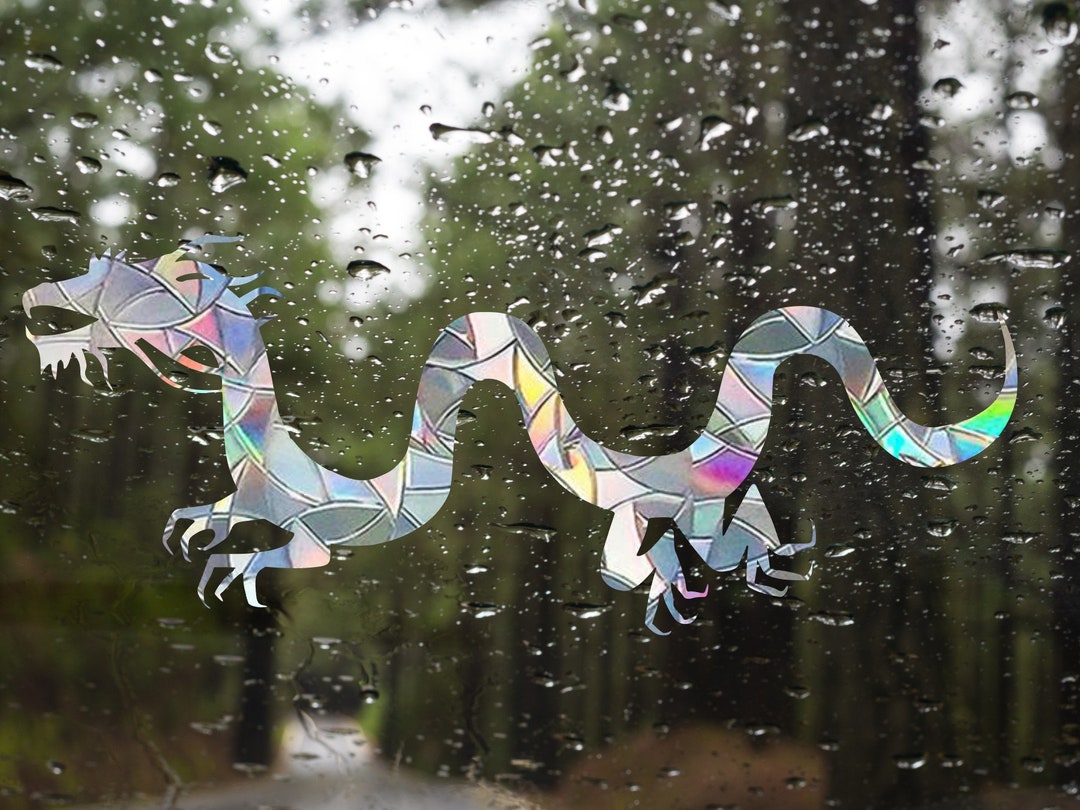 Chinese Dragon Suncatcher for Windows, Dragon Rainbow Maker Decal