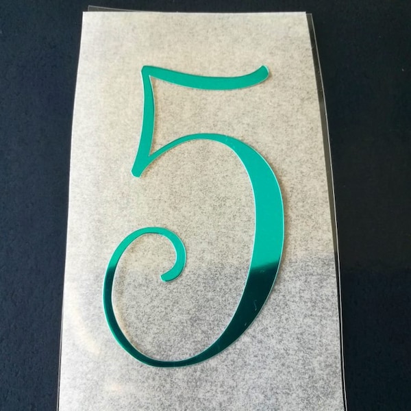 Glitter Heat Transfer Numbers Etsy