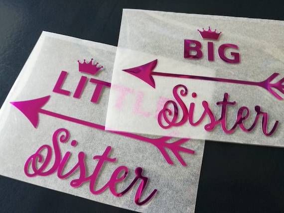big sister iron on transfer