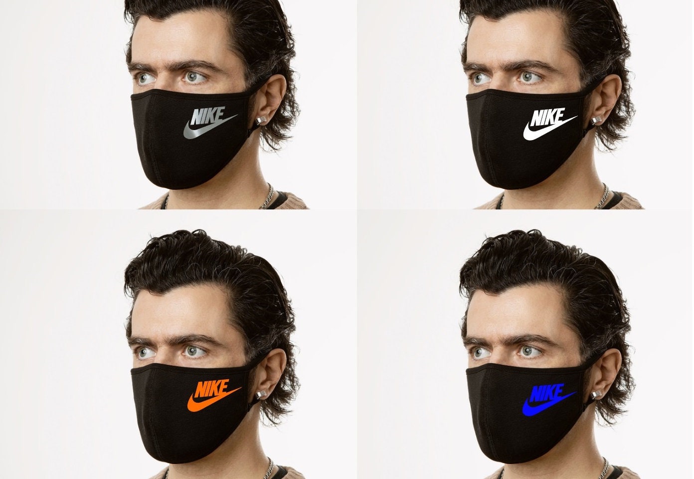 Nike geïnspireerd ijzer op Nike geïnspireerd gezichtsmasker - Etsy Nederland