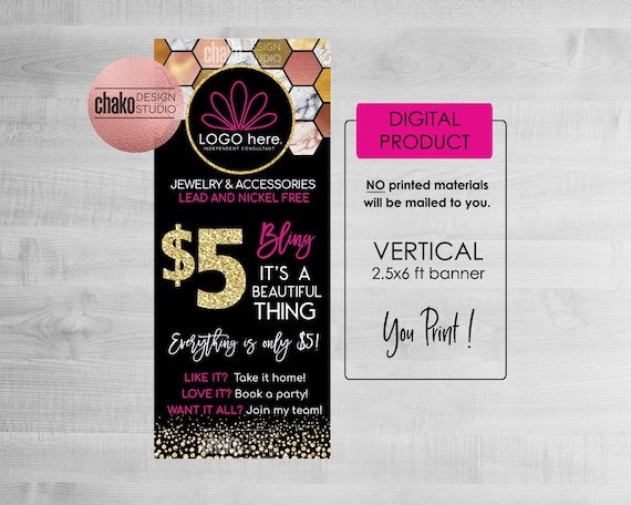 Jewelry Business Banner Jewelry Banners Trade Show Banner Etsy