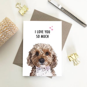 Ik hou van je zo veel Card, Love Eco Friendly Gerecycled Papier kaarten