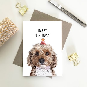 Cavoodle, Happy Birthday Eco-vriendelijke gerecycleerde papieren kaarten