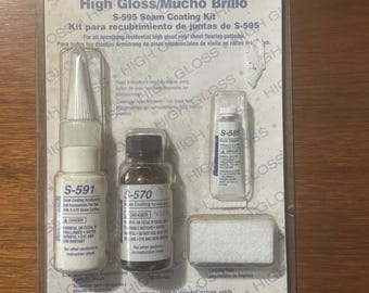 Kit di rivestimento per giunzioni Armstrong S-595 per pavimenti in vinile lucido in rotoli 00595101 NUOVO