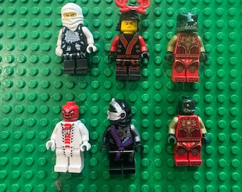 Lego Ninjago Minifigure Lot 6 Zane Skales Nindroid Stone Army Serpentine Snike