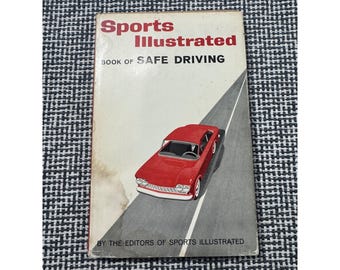 Sports Illustrated Book of Safe Driving 1962 Vintage Inbunden Skyddsomslag
