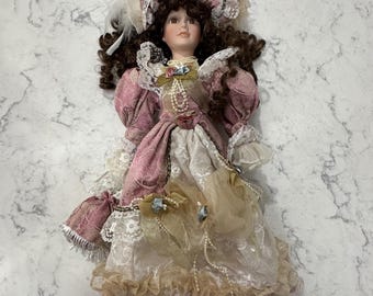 Vintage Cathy Collection Porcelain Doll Limited Edition 1/5000 Victorian Style