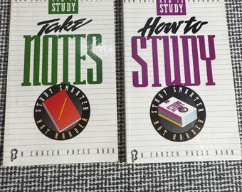 Ron Fry How to Study & Take Notes 2 Book Set Paperback 1991 Career Press Vintage
