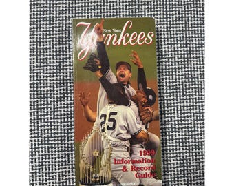 1999 New York Yankees Information & Record Guide MLB Media Book World Series 98