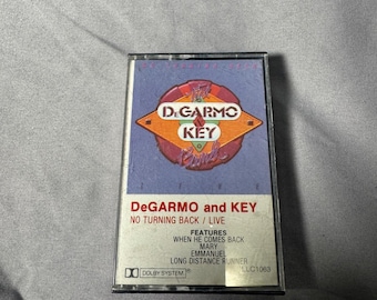 DeGarmo and Key No Turning Back Live Cassette Tape 1982 Lamb Lion CCM Rock