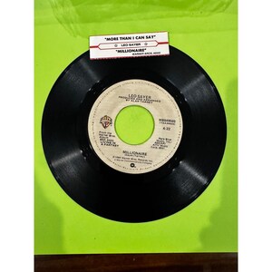 Leo Sayer Mer än jag kan säga Miljonär 7 tums vinyl 45 varv/min WBS 49565 1980