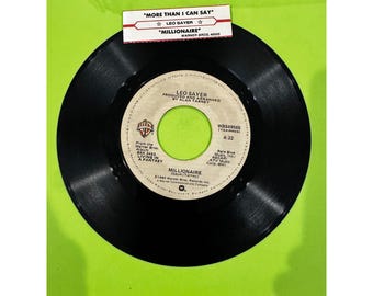 Leo Sayer More Than I Can Say Millionaire Vinile 7 pollici 45 giri WBS 49565 1980