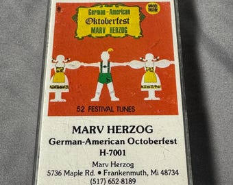 Marv Herzog German-American Oktoberfest Cassette Tape 52 Festival Tunes H-7001