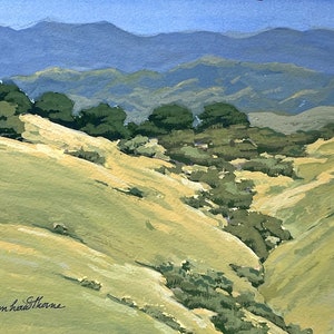 Passing Over is an original gouache painting by Dotty Hawthorne