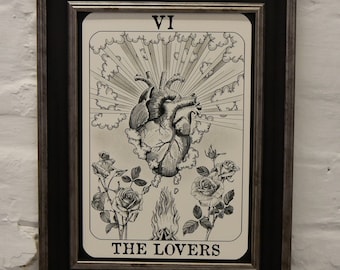 The Lovers Tarot print "Cream"