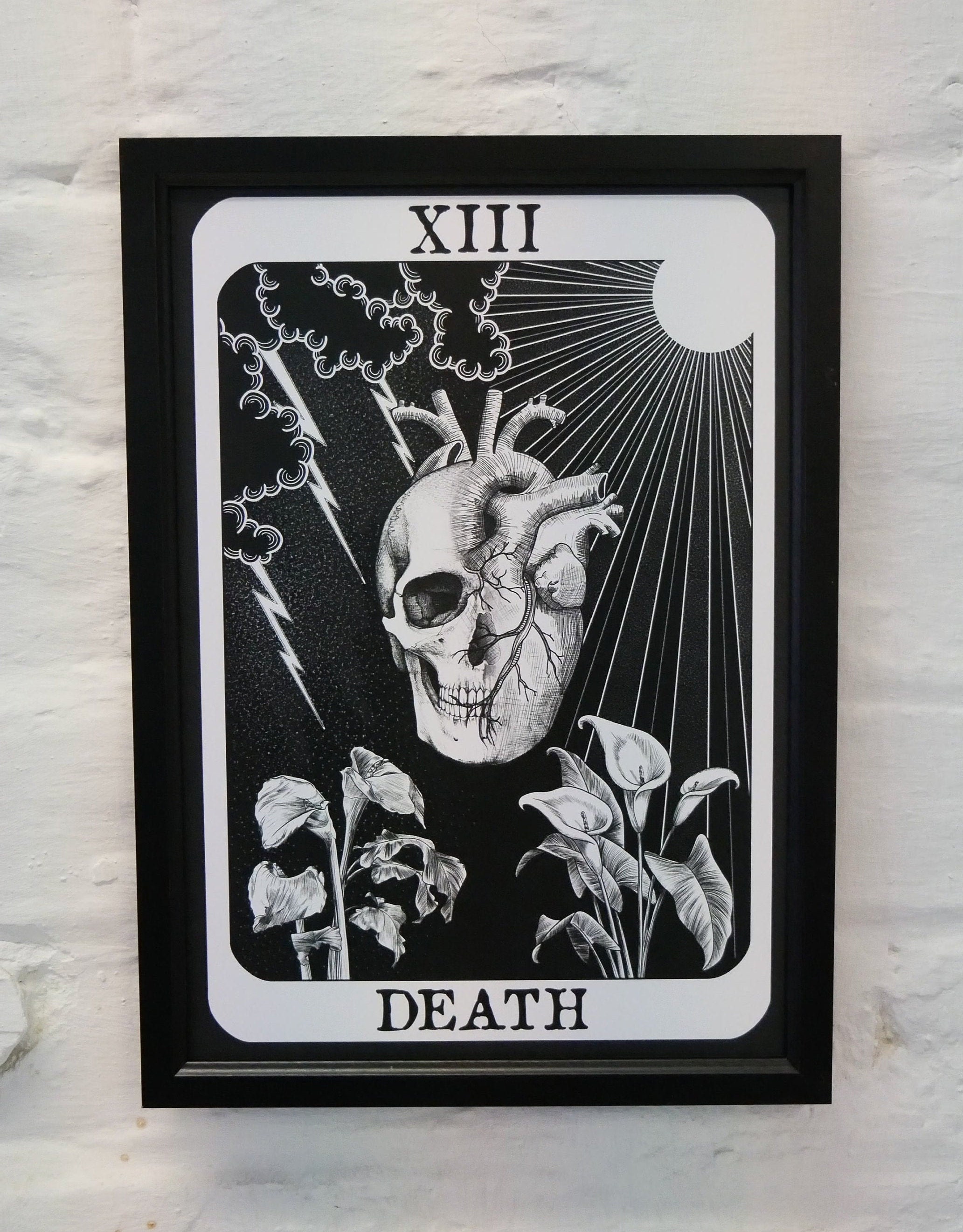Death Tarot Print "White"