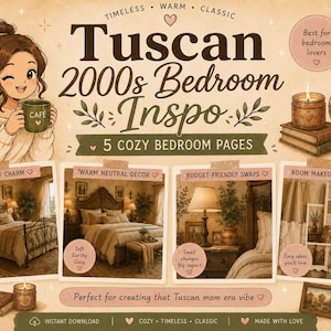 Tuscan 2000s Pack | Room Makeover, Decor, Style (Digital Download)