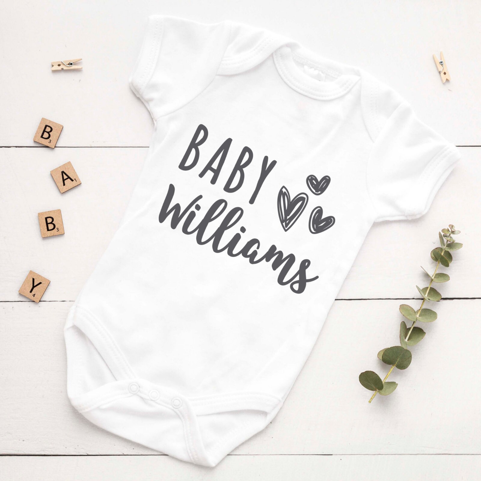 personalised christening baby grow